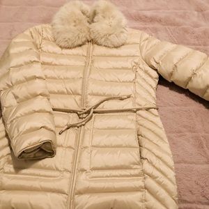 Brooks Brothers, Women’s Cream & Gold Puff - size S